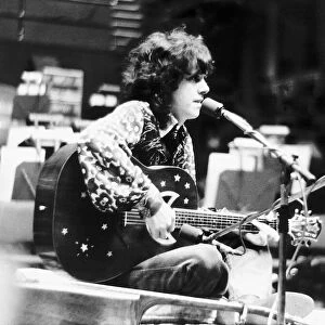 Donovan Scottish singer on stage 1973 at Royal Albert Hall London