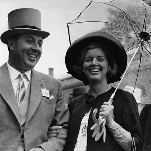 Doug Ellis, Birmingham Travel Agent, Sunflight, pictured with wife