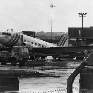 The Douglas DC3 Dakota aircraft operated by Top Flight at Newcastle Airport was impounded