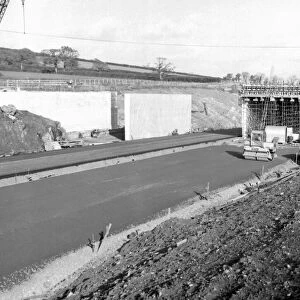 The Drumbridges flyover between Stover and Bovey Tracey over the new A38 taking shape in