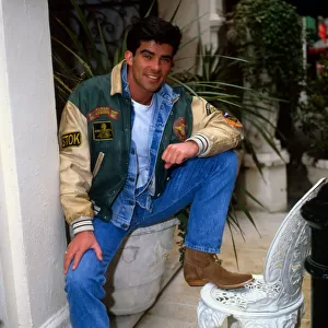 Eddie Kidd motorcycle stuntman and model February 1988