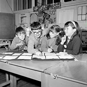 Education: Children at St. Aidens R. C. Junior School, Ashington, Northumberland