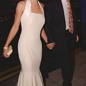 Elizabeth Hurley Actress and boyfriend actor Hugh Grant at the premiere of new film