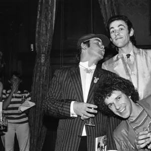 Elton John, Bob Geldof and Leo Sayer attending a House of Commons reception