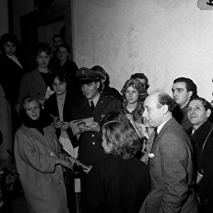 Elvis Presley with fans at press conference in Germany 1960 Donald Zec Mirror