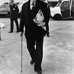 Employment Secretary Michael Foot, winner of the first round of the battle for