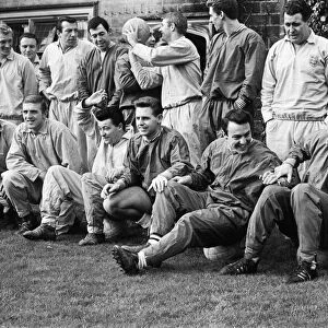 England football team training session at Lea Green, Derbyshire