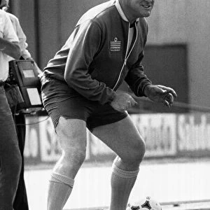 England Manager Ron Greenwood seen here during a training session in Bilbao