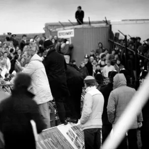 English FA Cup match Blackpool 2 v Manchester City 1 Trouble in the crowd