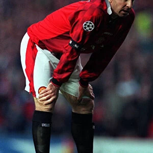 Eric Cantona football Manchester United FC player looks dejected after the game
