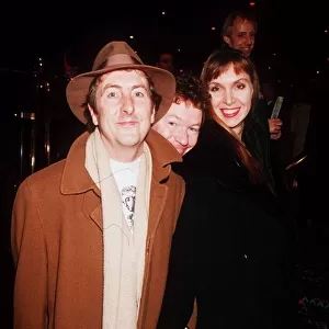Eric Idle with his wife Tania and Jim Davidson 1992 at premiere of film Star