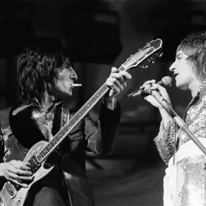 The Faces featuring Rod Stewart perform at The Reading Festival Saturday August 12th 1972