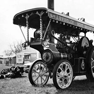 Fairground Steam traction engine, 30th May 1973