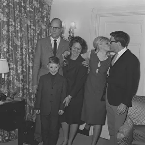 Family of Britt Ekland 1964 after being introduced to Peter Sellers at