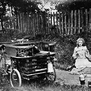 Family Picnic, Birmingham. Circa 1900. HMC Herald Motor Company Cycle