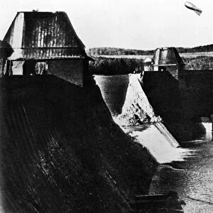 The famous "Dam Busters"raid by Royal Air Force No
