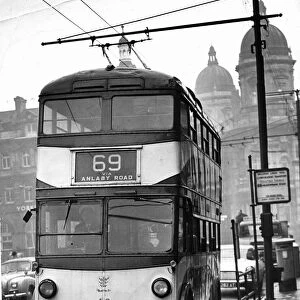 February 3, 1962 The last day that trolleybuses ran along Anlaby Road. No 69 trolleybus