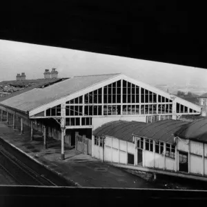 Felling Railway Station before the buildings were demolished on 3rd February 1971