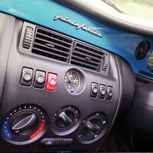 Fiat Coupe May 1999 Blue car Interior dash board
