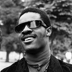 For your files. Stevie Wonder, the 21-year-old blind American singing star