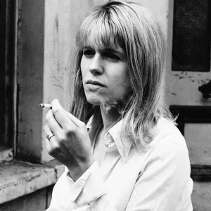 Film Poor Cow staring Carol White smoking cigarette - November 1976 Dbase