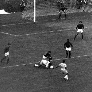Football - World Cup 1966 Portugal v Brazil Pele goes down injured during