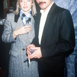 Freddie Mercury and girlfriend Mary Austin at Fashion Aid. November 1985