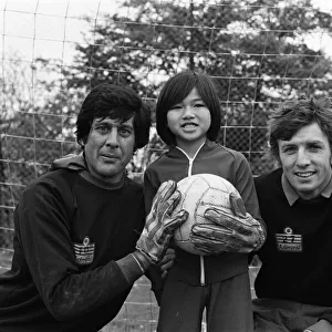 Garry Martin, aged 9, from Singapore, with Norwich City F