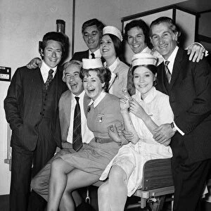 General Hospital television programme cast members 1972 Seated Left to Right