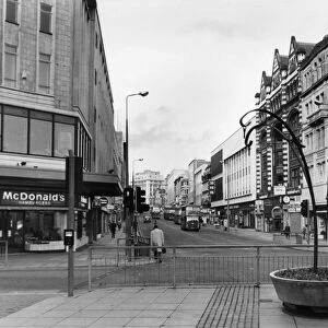 General scene of Lord Street Liverpool 15th October 1986