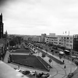General views of Royal Parade, Plymouth, Devon. 18th May 1956