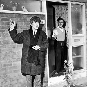 George Harrison saying goodbye to his father Harold Hargreaves Harrison