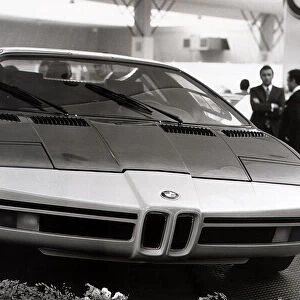 German BMW prototype sports car on their stand at the Paris car show
