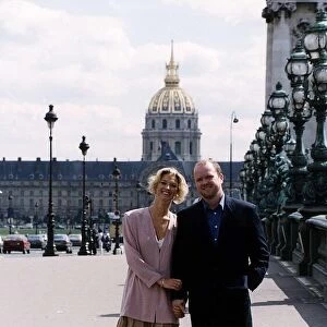 Gillian Taylforth actress and Steve McFadden actor in Paris as Kathy Beale