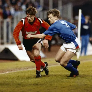 Glasgow Rangers 1 v Dundee United 0. Scottish Premier Division game at Ibrox