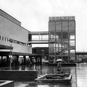 The glass tower entrance to the Locarno Ballroom, Smithford Way Precinct, Coventry