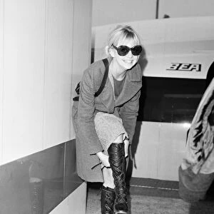 Goldie Hawn, American actress at London Heathrow Airport, 29th January 1970