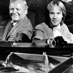 Former Goon Sir Harry Secombe and pianist Richard Clayderman are pictured at