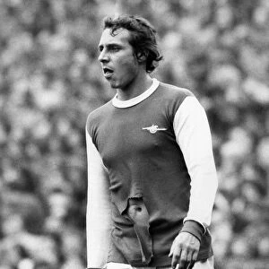 Gunner John Radford looks as if he had a ripping time in the Arsenal-Liverpool game
