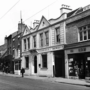 Harmans brewery and How s, Uxbridge, London. Circa 1930