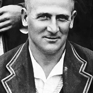 Harold Larwood Cricketer for England and Nottingham. 1937