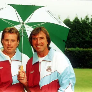 Harry Redknapp and Billy Bonds management team at West Ham Utd Football Club