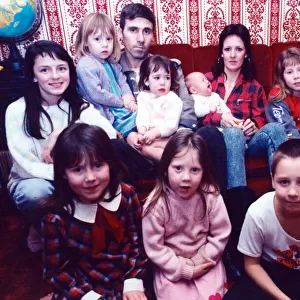 The Harvey Family, from Llanedeyrn, Cardiff, Wales, 4th February 1991