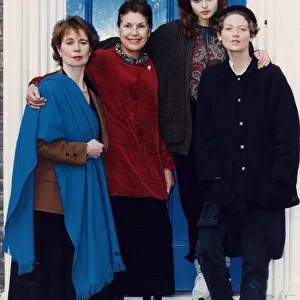 Helena Bonham Carter with Celia Imrie, Ruth Rendell and Sophie Ward at TV photocall