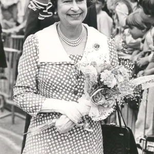 HM The Queen Elizabeth visits Bristol. 1985 HM the Queen