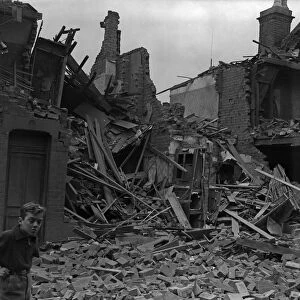 House in Sparkhill, Birmingham, destroyed during a bombing raid on the city