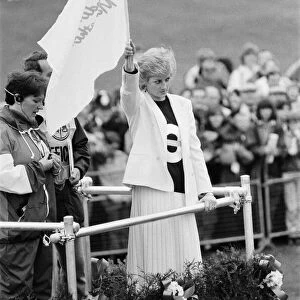 HRH Princess Diana, The Princess of Wales, launches the start of the 1988 London