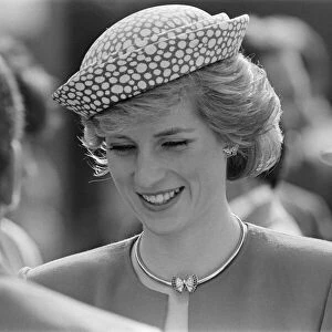 HRH Princess Diana, The Princess of Wales, on her tour of Japan