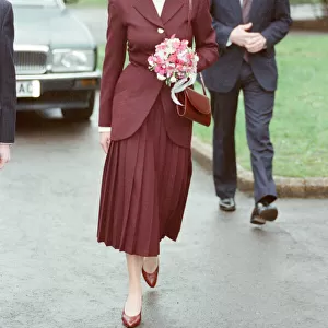HRH The Princess of Wales, Princess Diana, visits the St Christopher