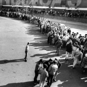 There was huge crowds at St James Park as Newcastle United fans queued for tickets 17